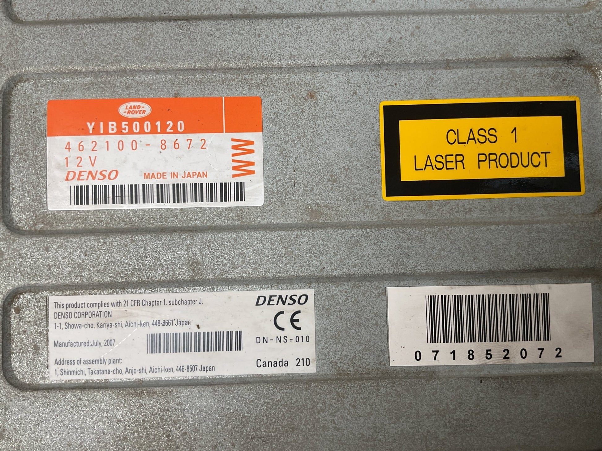 Sistema Audio Land Rover YIB500120 - YIB500120