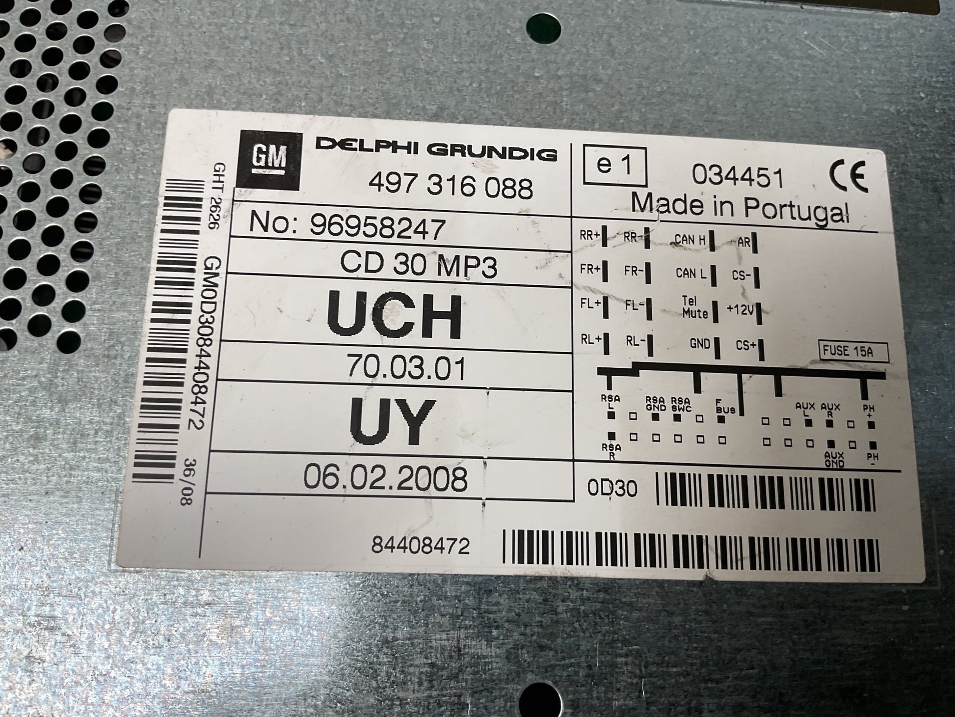 Sistema Audio Opel Antara 2006 - 2014 - 96958247