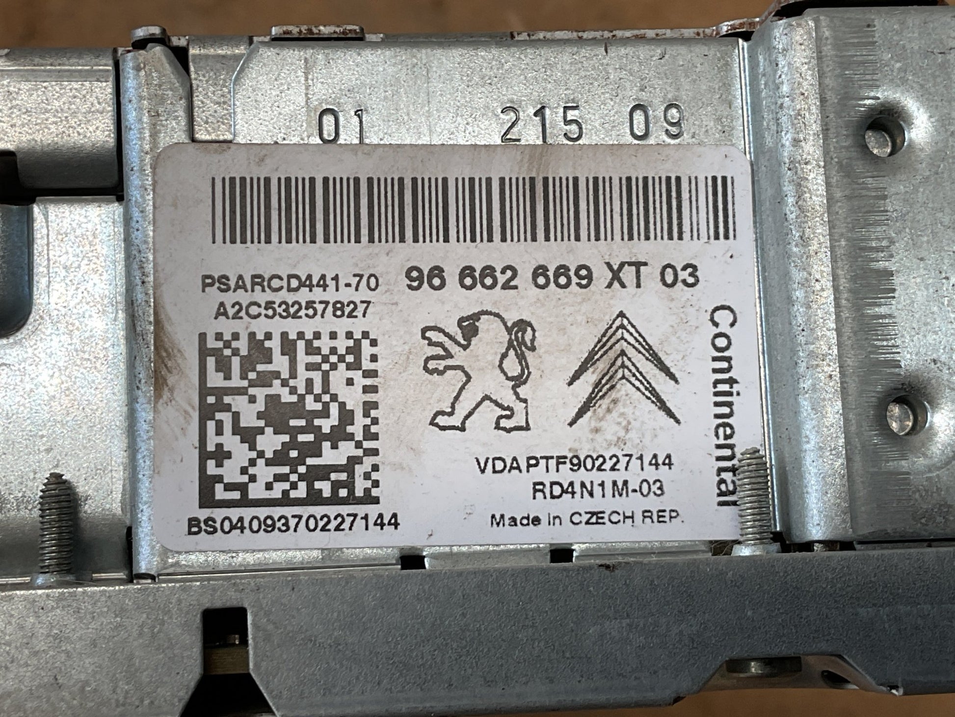 Sistema audio Peugeot 207 06-14 - 96662669XT03