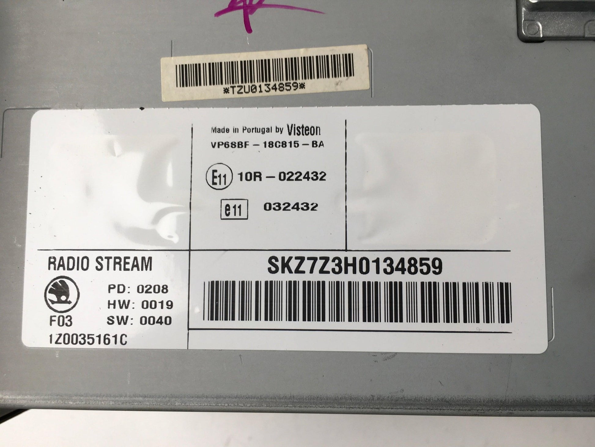 Sistema Audio Skoda Octavia II - 1Z0035161C