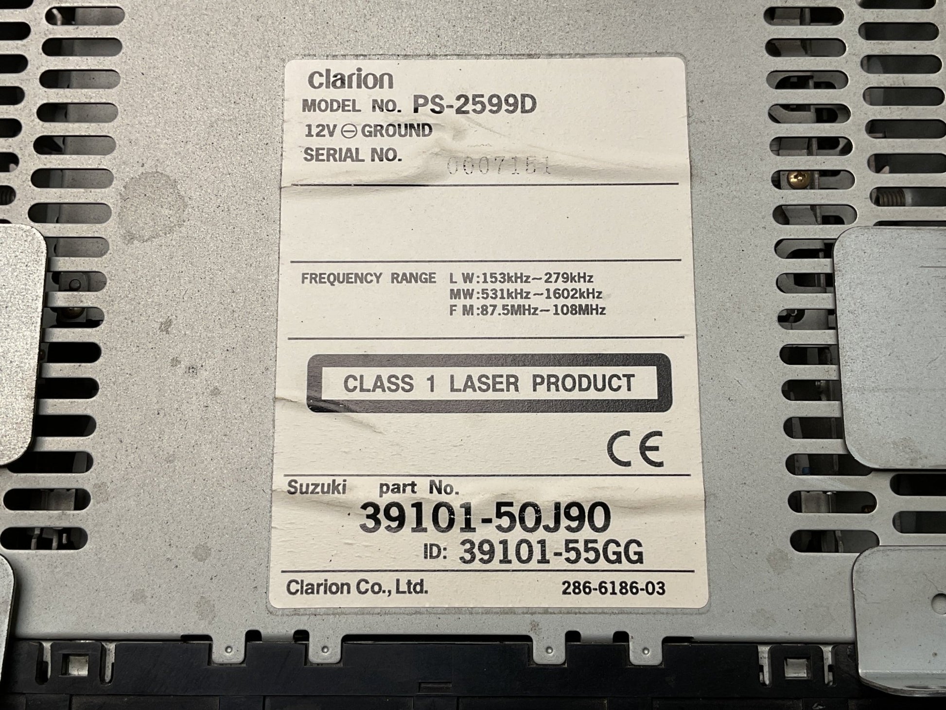 Sistema Audio Suzuki GR Vitara 98 - 05 - 3910150J90