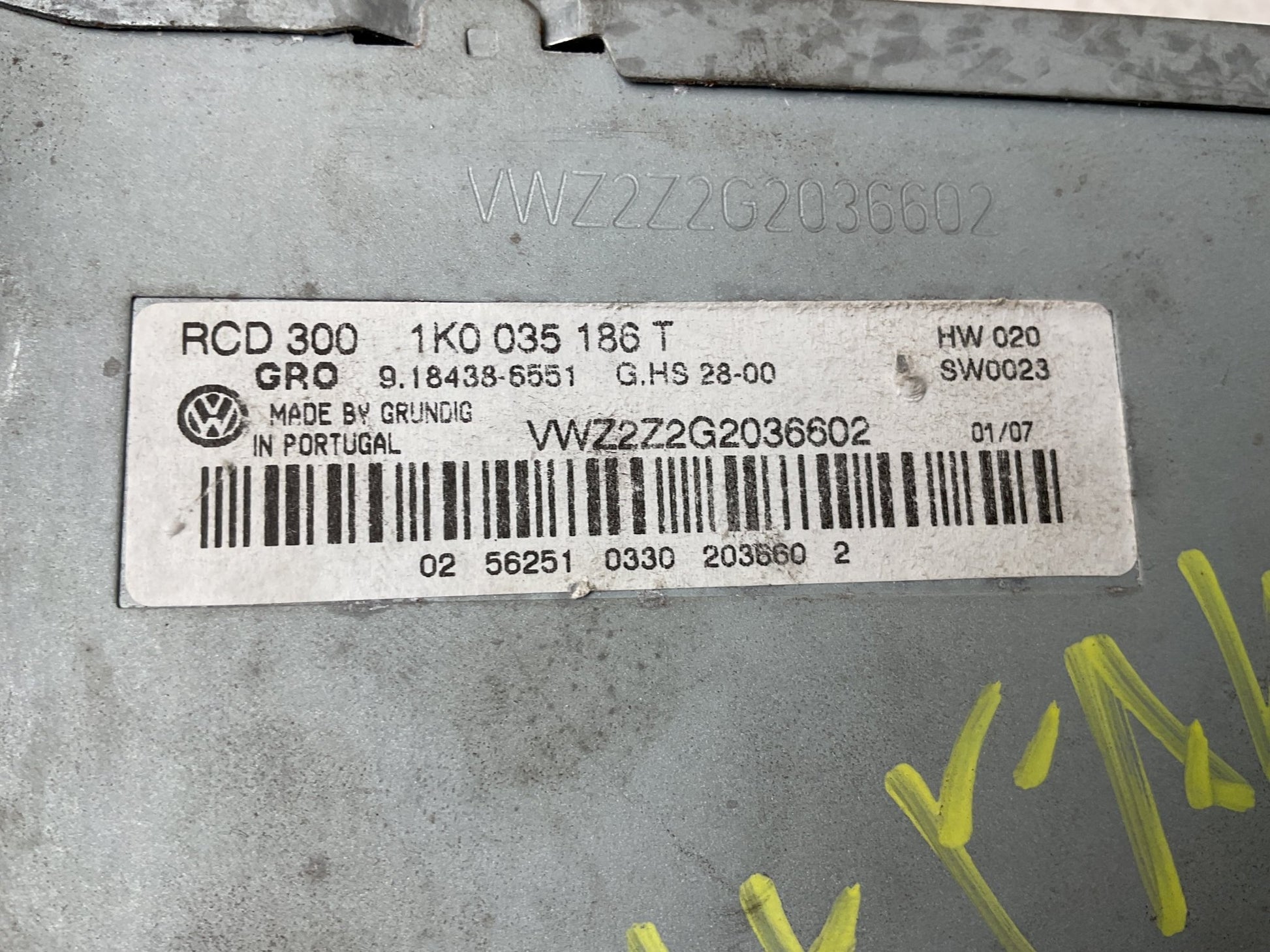 Sistema audio VW Golf V 03-09 - 1K0035186T