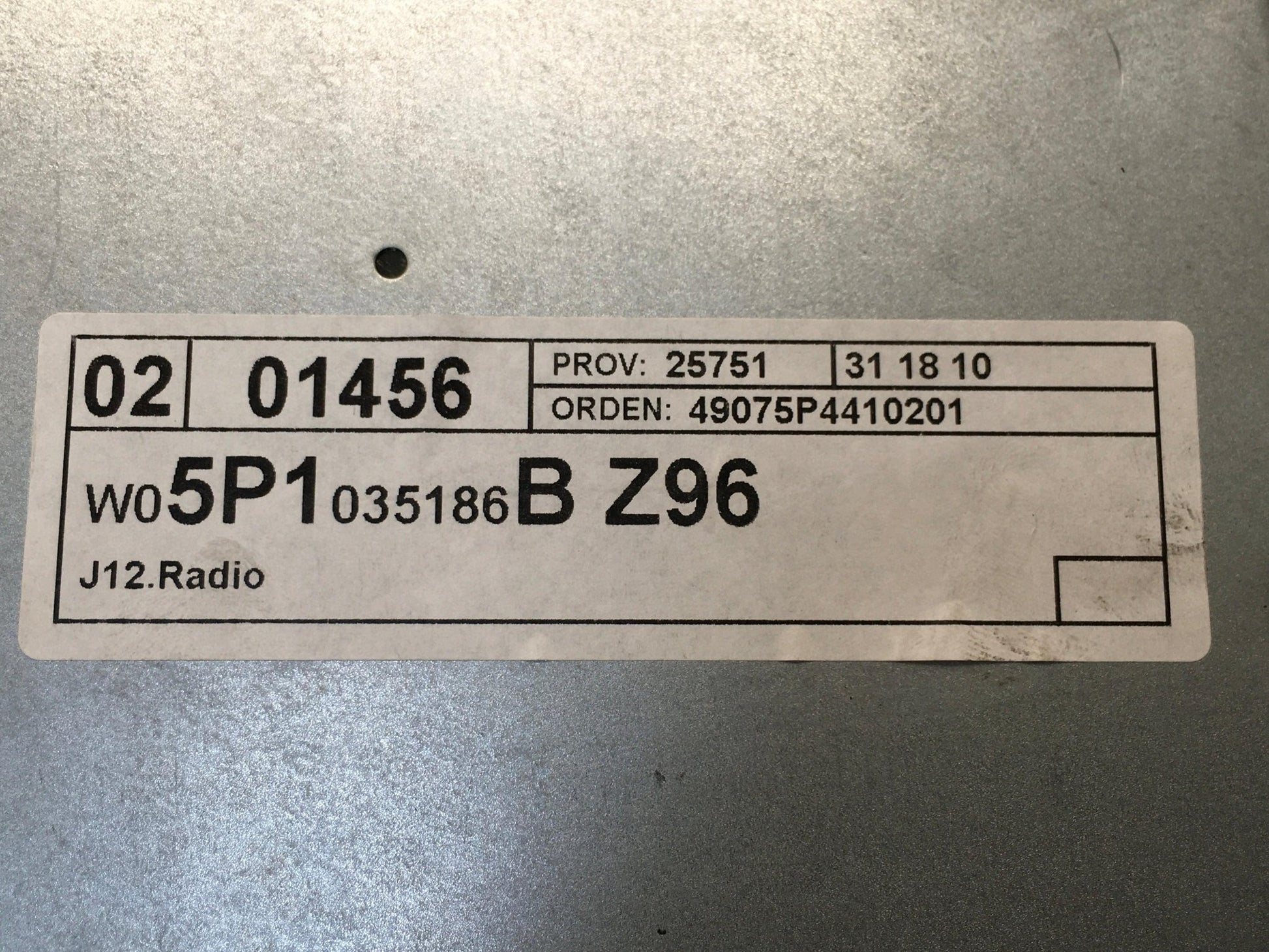 Sistema de audio Seat Altea - 5P1035186B