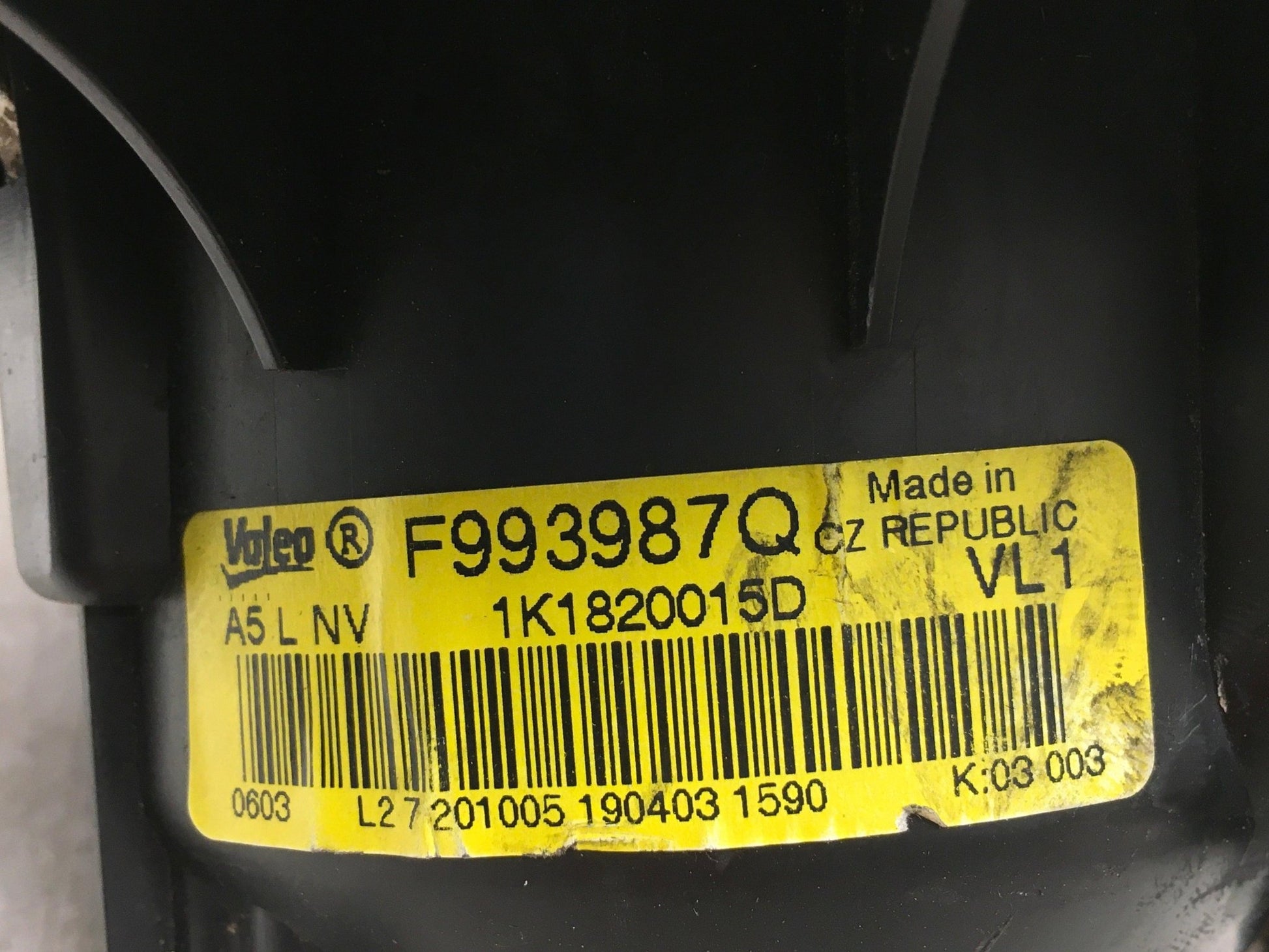 Soplador climatizador VW 1K1820015D - 1K1820015D