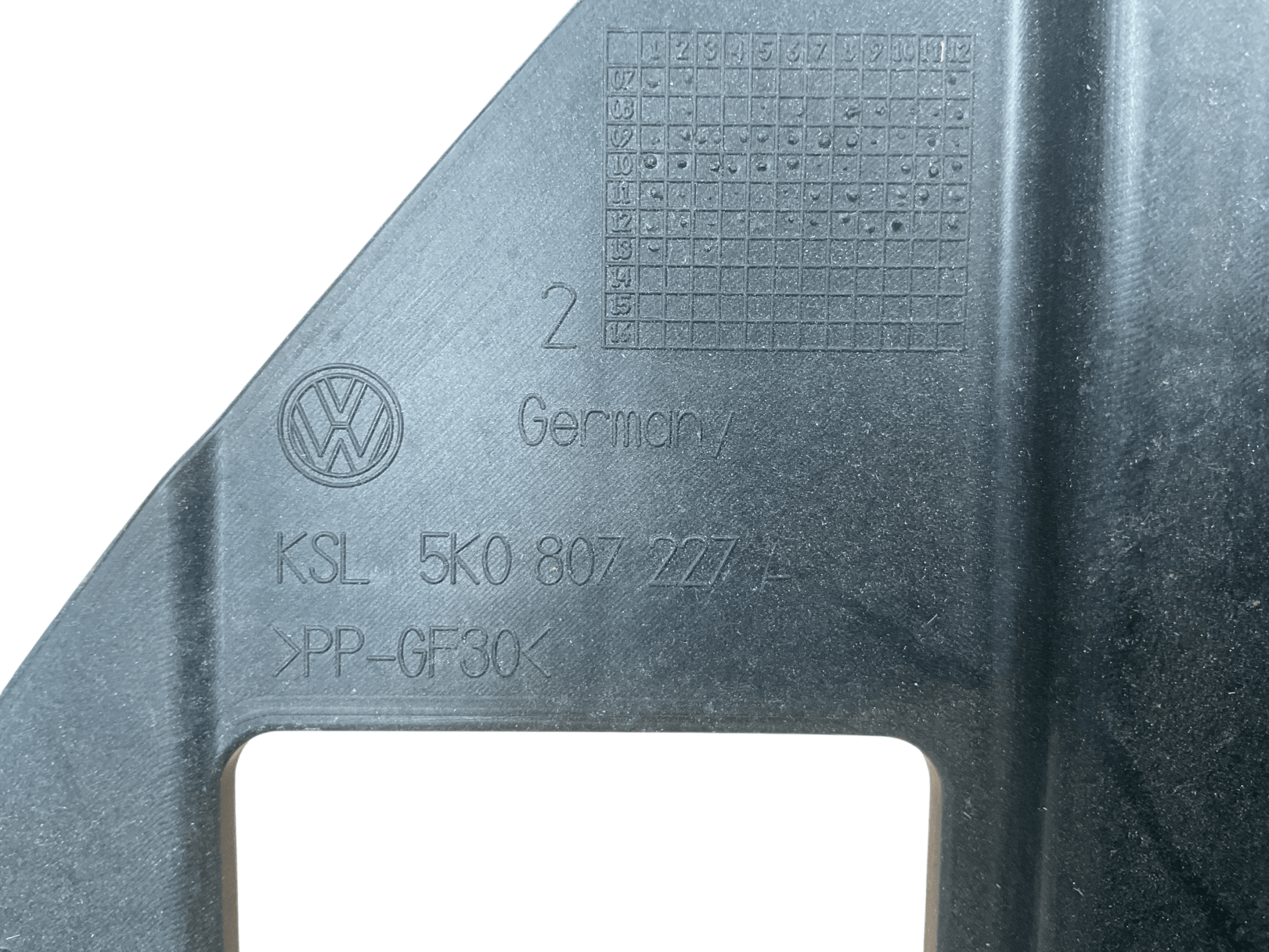 Soporte faro del izq VW Golf VI 08-14 - 5K0807227