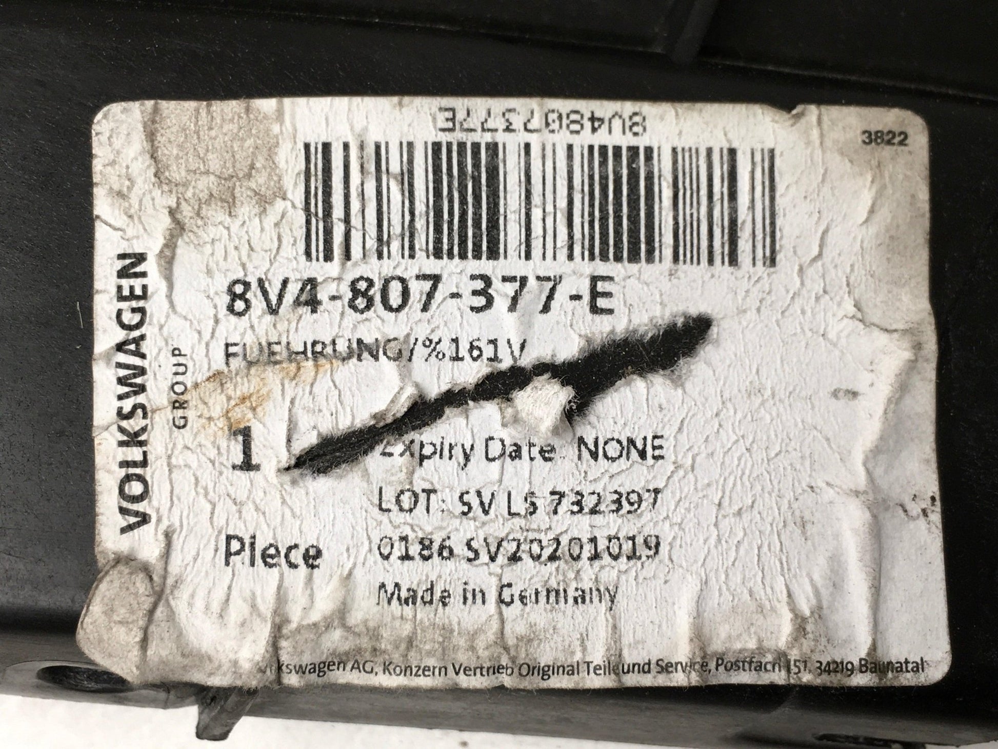 Soporte izq parachoques Audi A3 8V - 8V4807377E