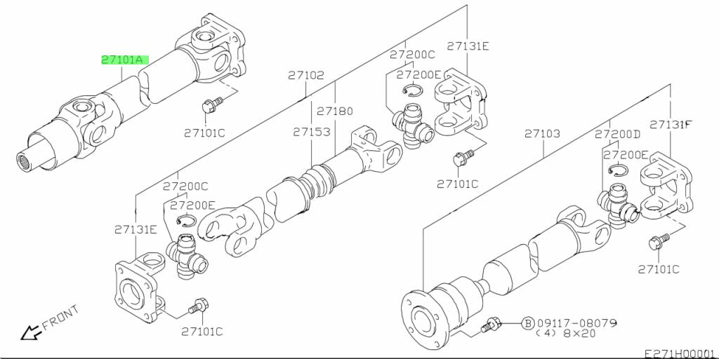 Cardan delantero Suzuki Jimny SJ