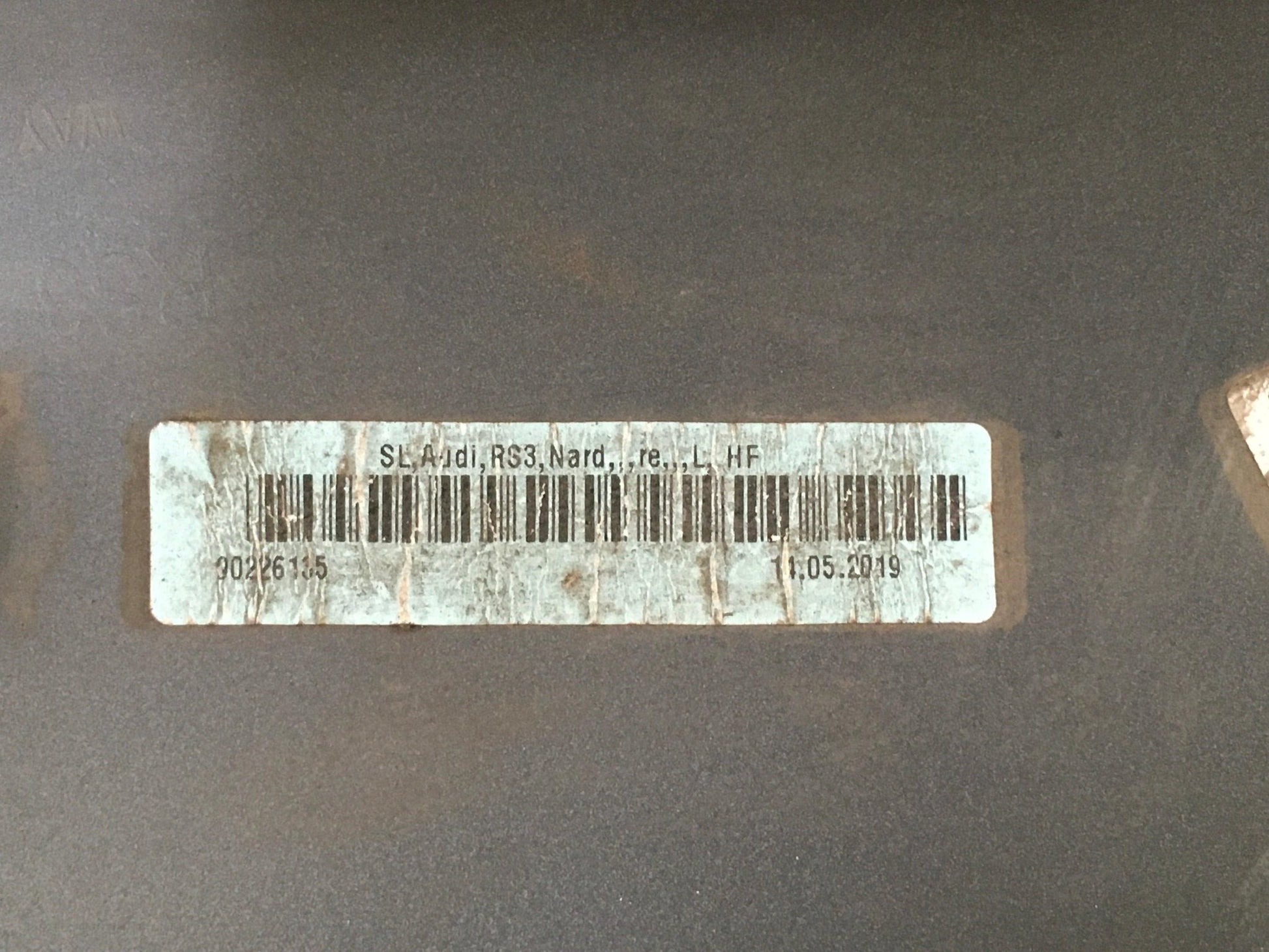 Talonera Audi RS3 8V - Zocalo Audi RS3