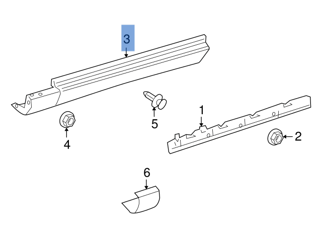 Estribera izquierda Mercedes ML W164 - A1646900140