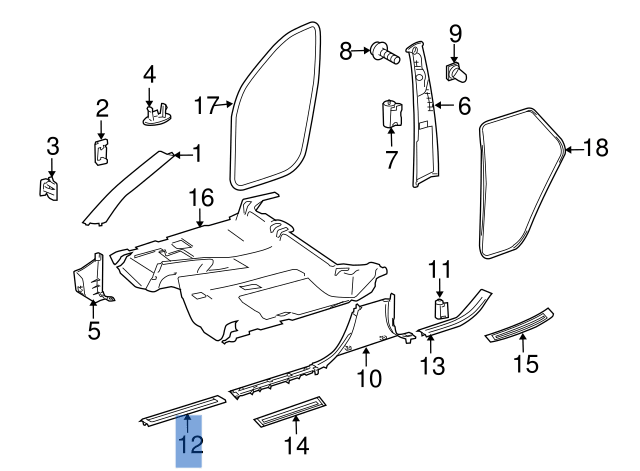 Taloneras Mercedes ML W164 - A1646803435