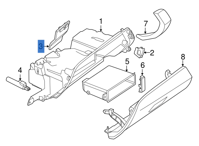 Tapa caja fusibles BMW F07 - 51169165364