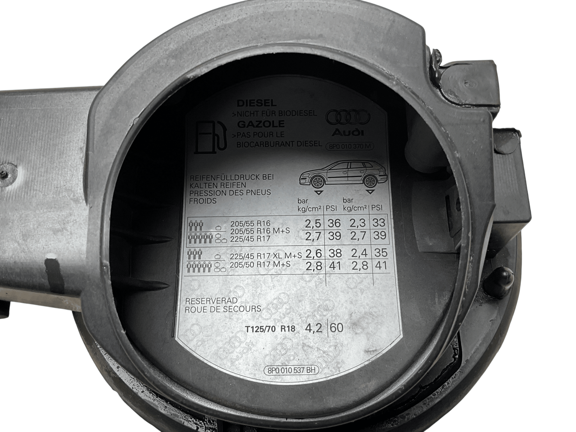Tapa Combustible Audi A3 03-13 - 8P4809999
