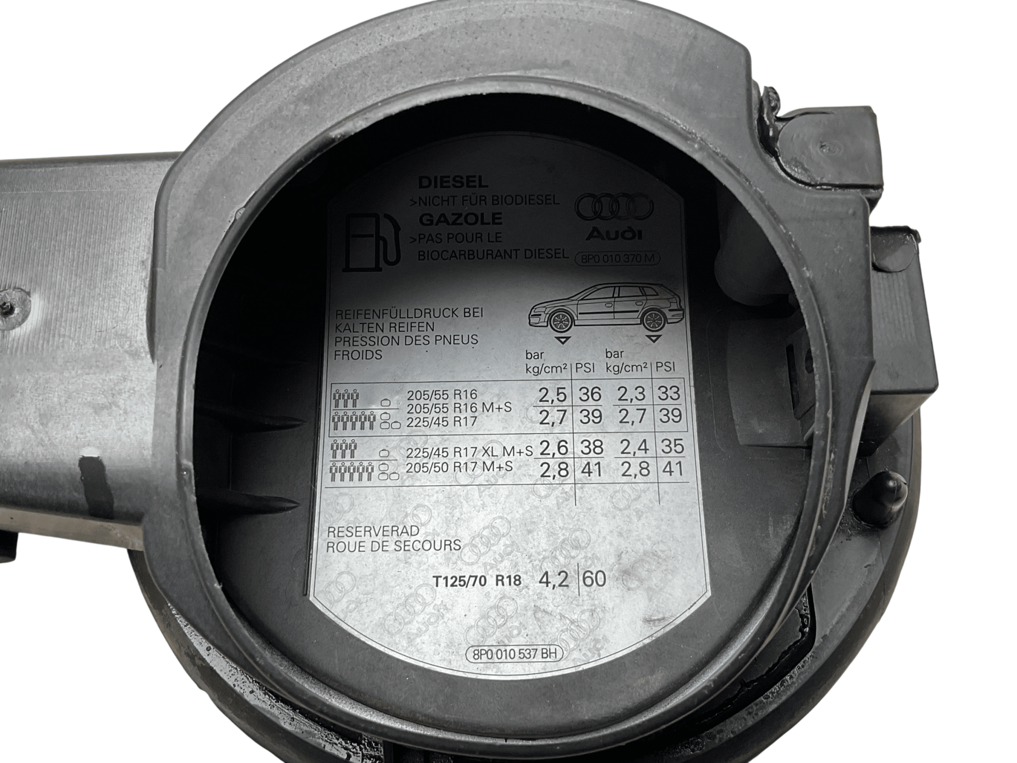 Tapa Combustible Audi A3 03-13 - 8P4809999
