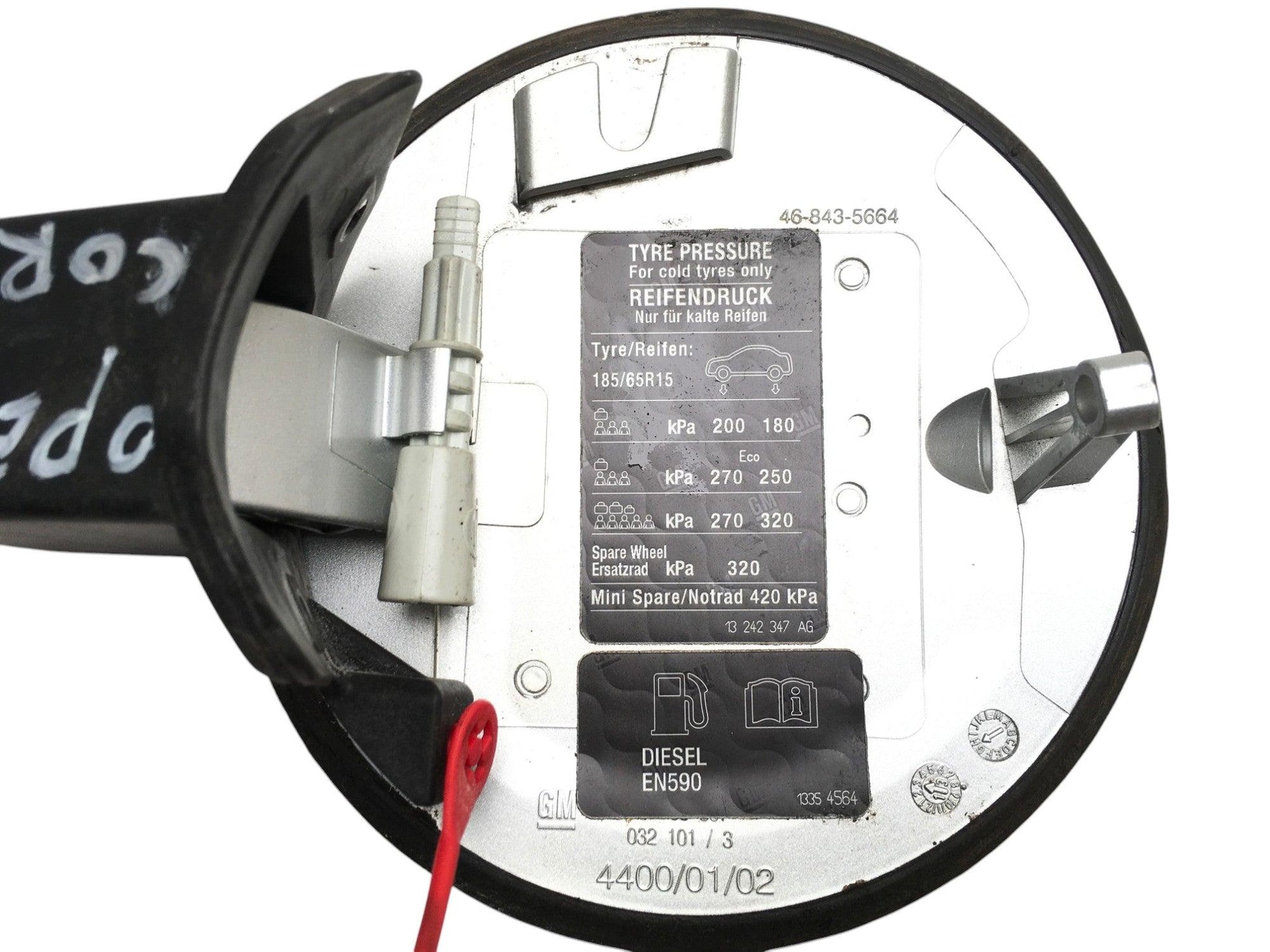 Tapa Combustible Opel Corsa D - 13242347