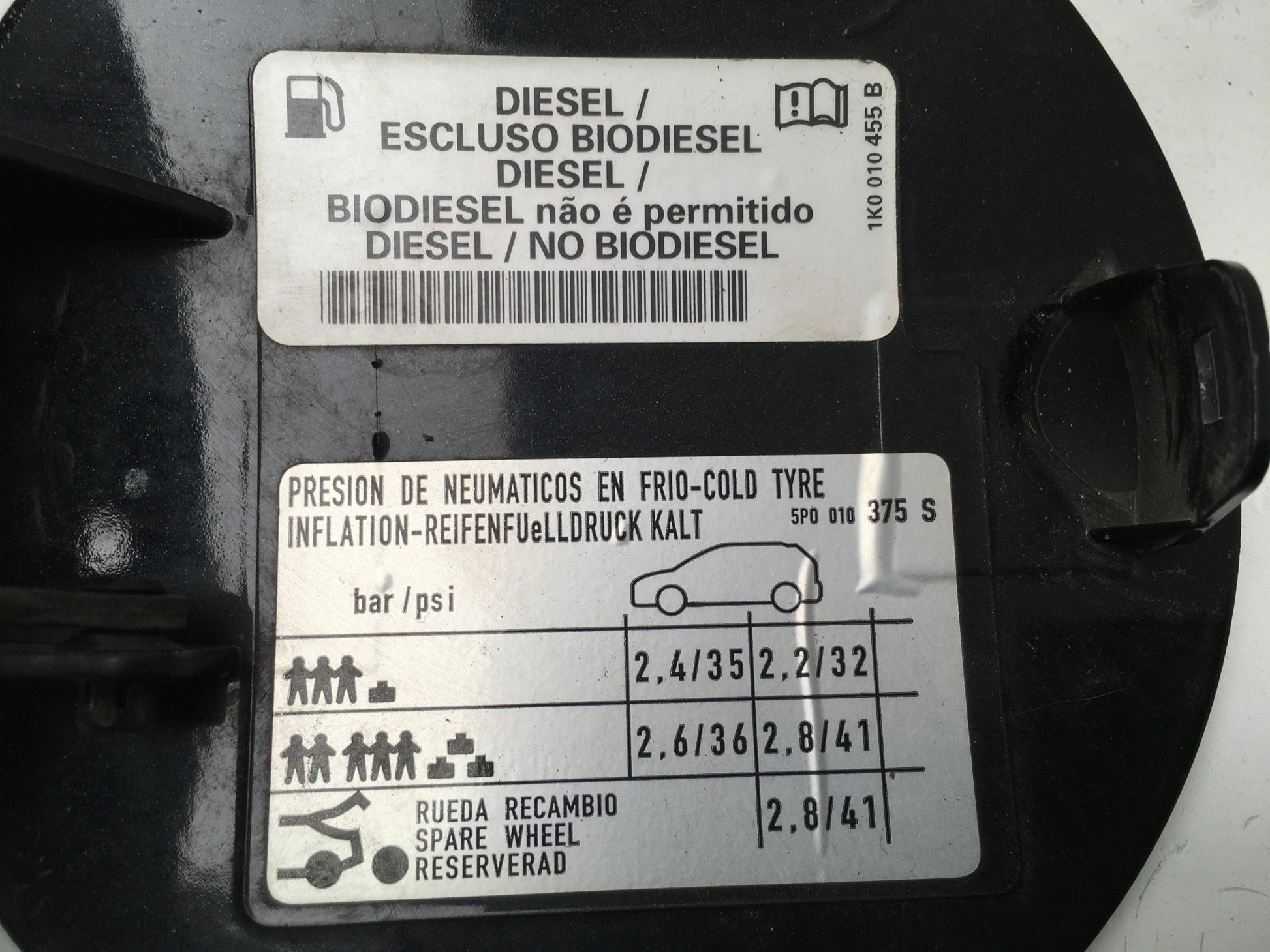 Tapa deposito combustible Seat Leon II - 1P0809905_
