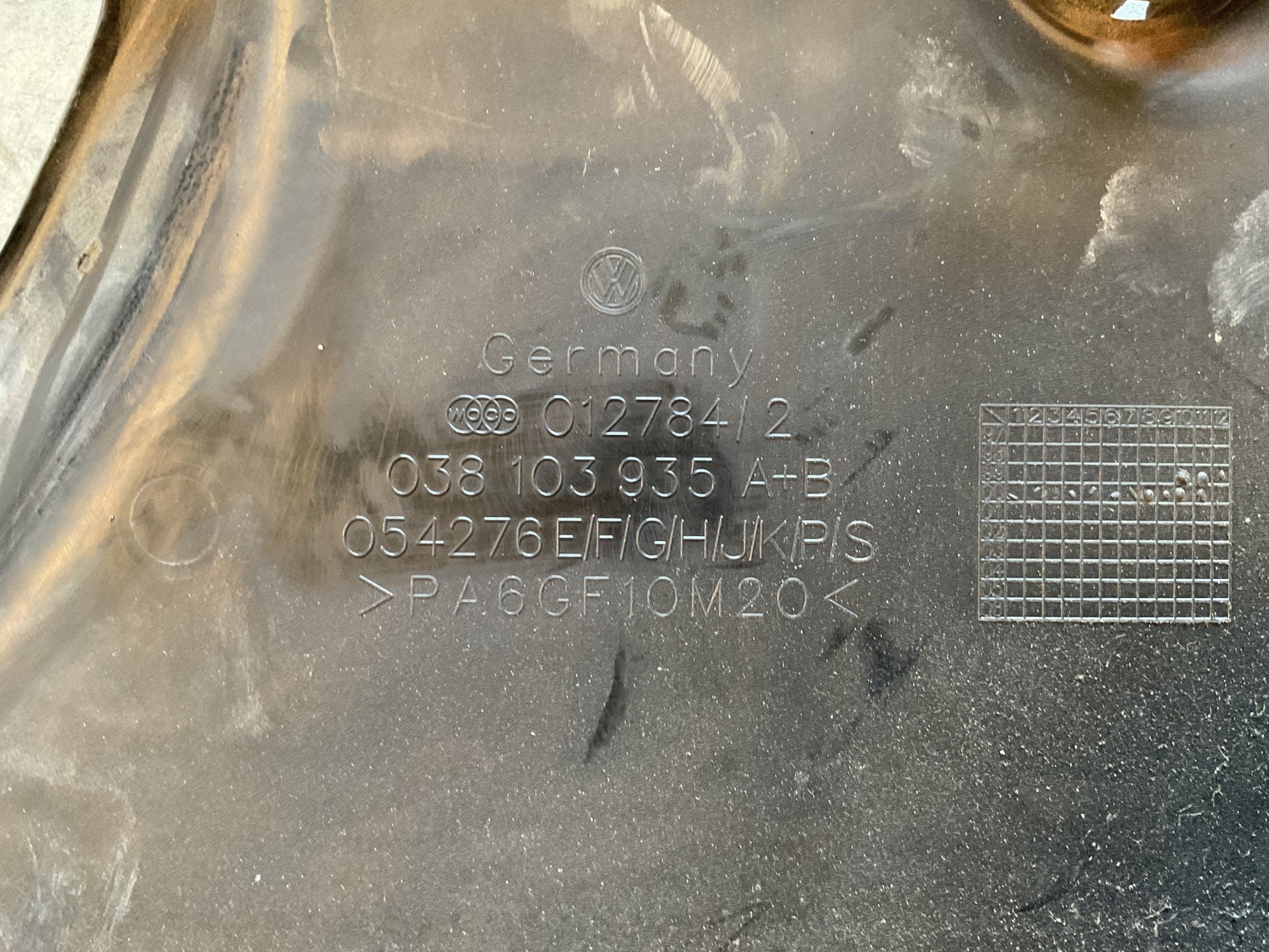 Tapa Motor SEAT Toledo II (1M2) 98-04 - 038103935A
