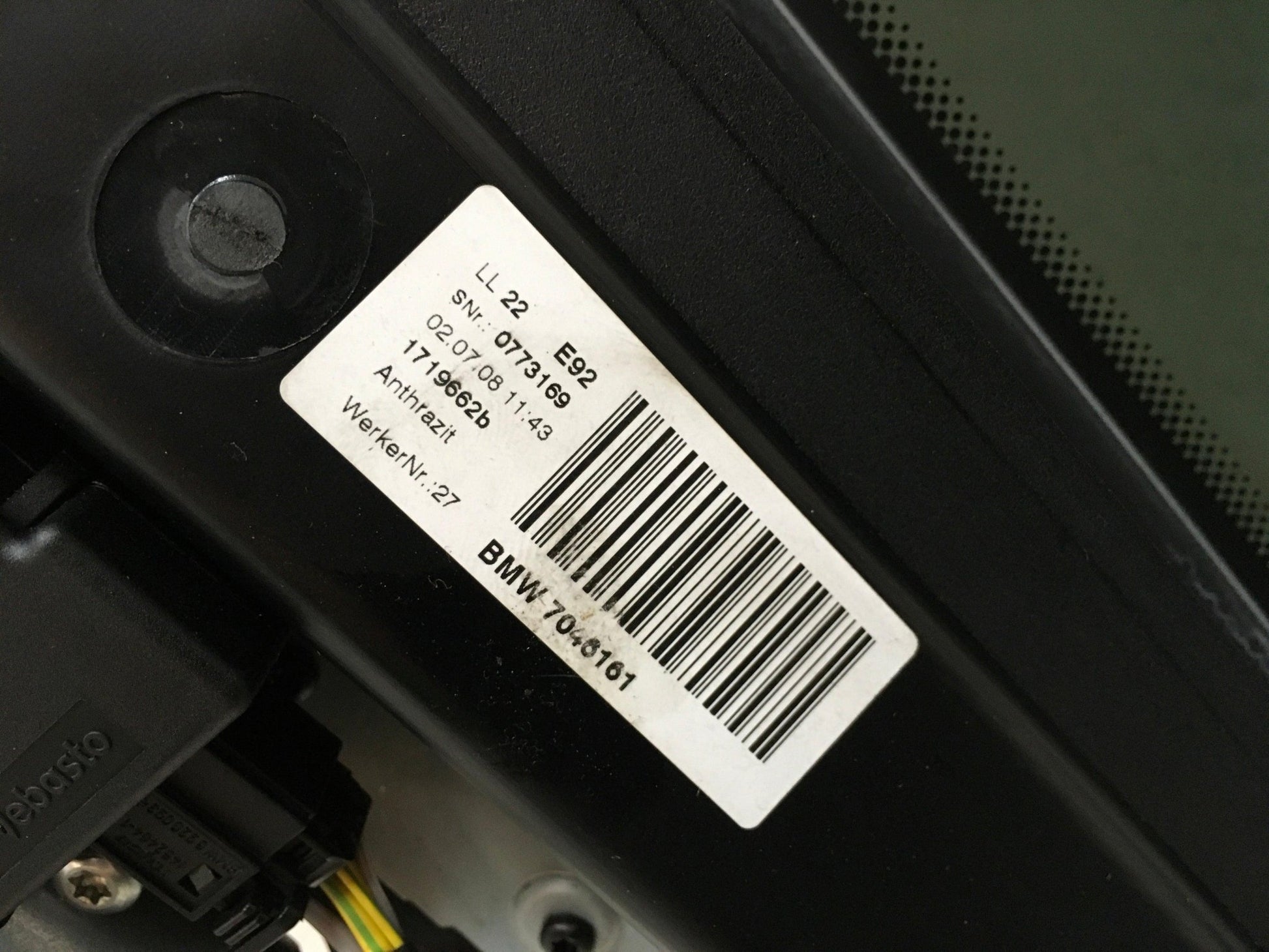 Techo Electrico BMW 3 E92 - 7046161