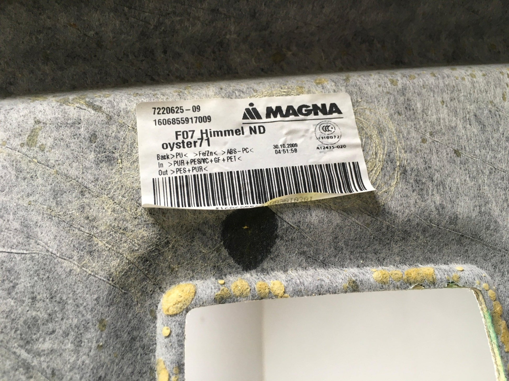 Techo Interior BMW 5 F07 - 7220625