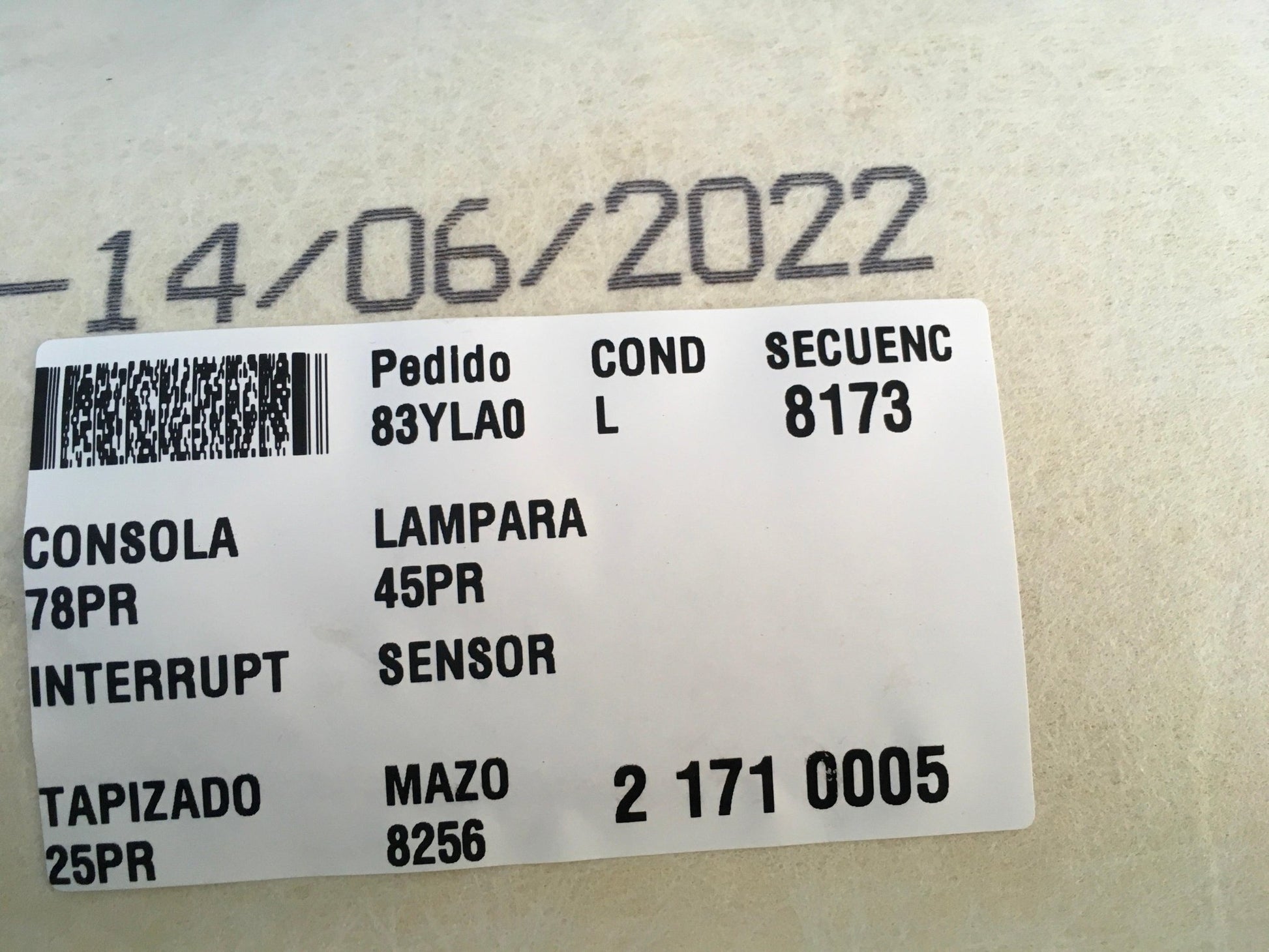 Techo Interior Opel Corsa F - 98301825ZD