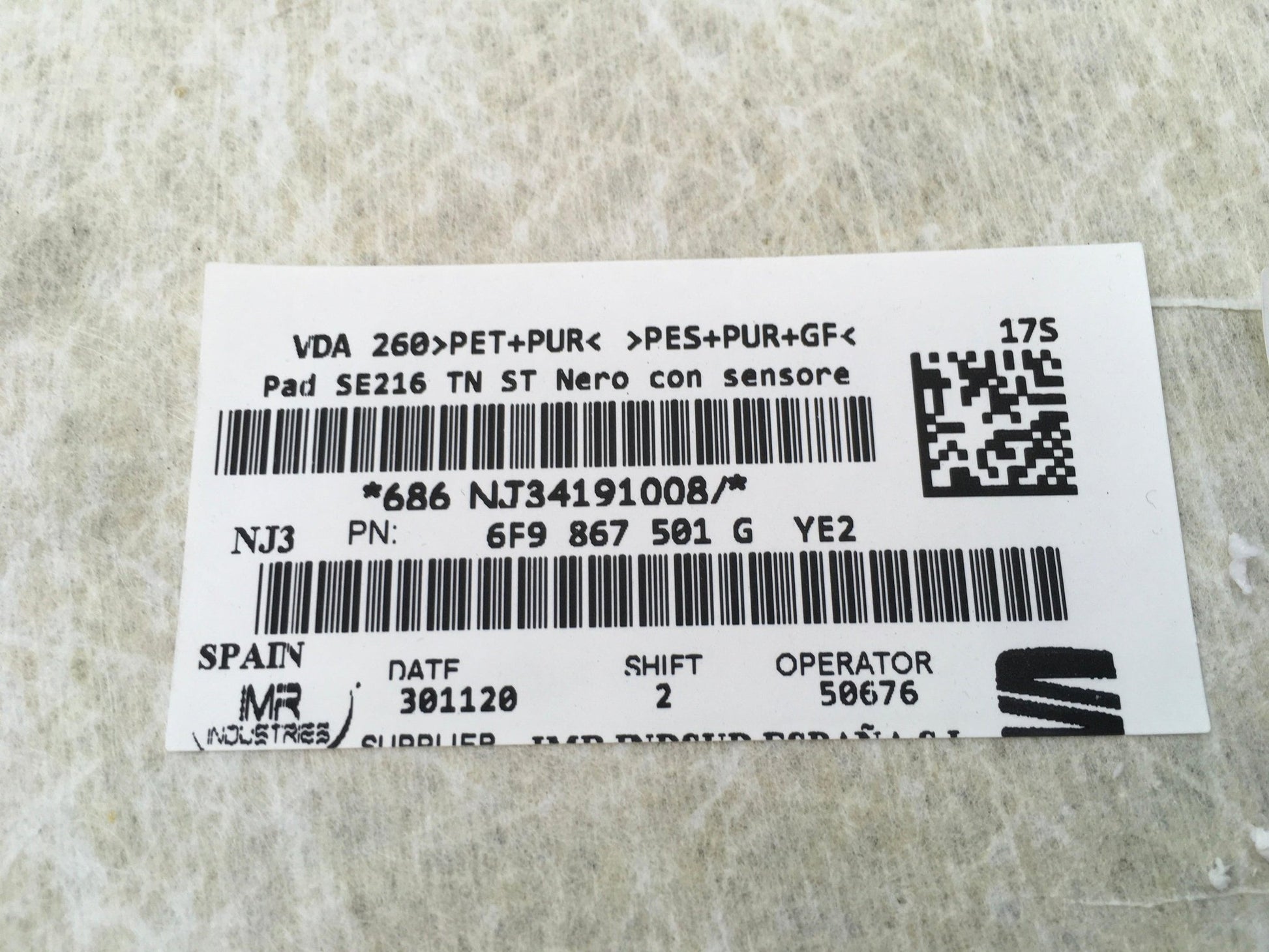 Techo interior Seat Arona KJ - 6F9867501G