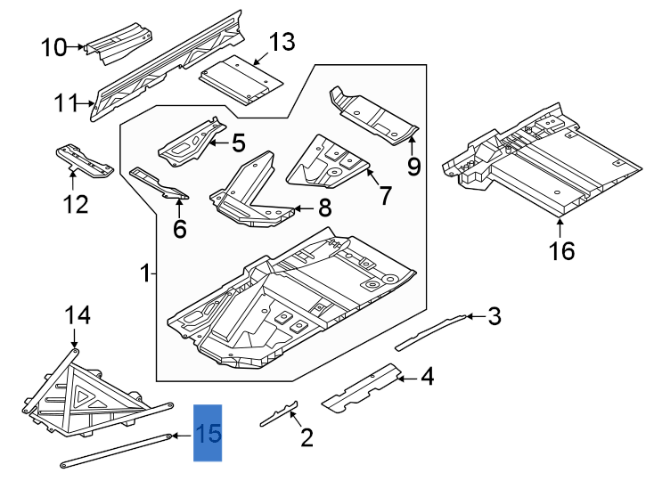 Travesaños Porsche 911 992 - 992806363