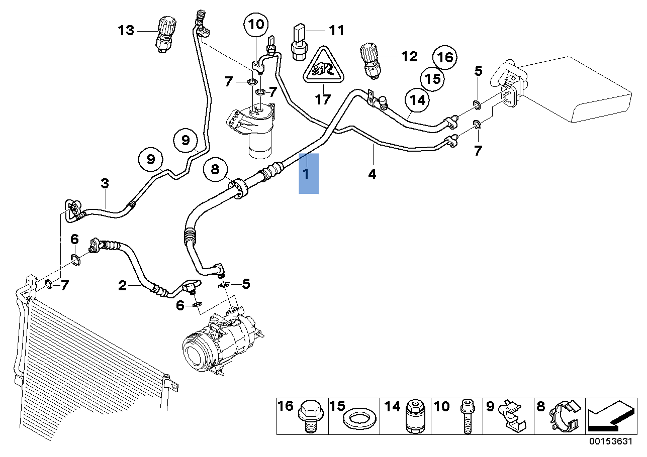 Tubo A/C BMW Z4 E85 - 690923406