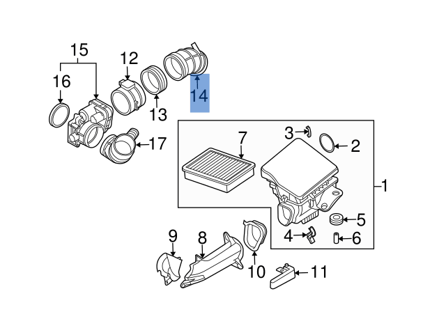 Tubo admision BMW Z4 E85 - 13717514874