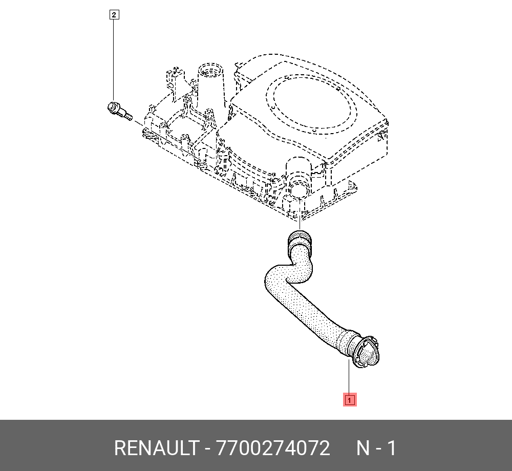 Tubo admision Renault Clio II 98-05 1.4 - 7700274072