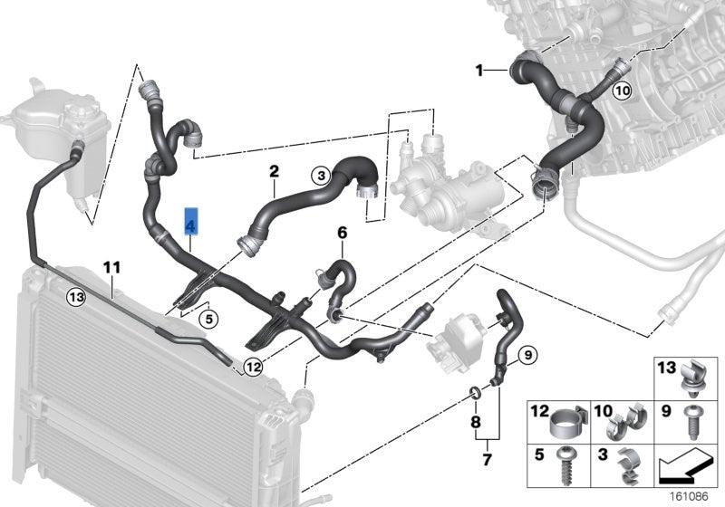Tubo agua BMW E90 - 17127552409