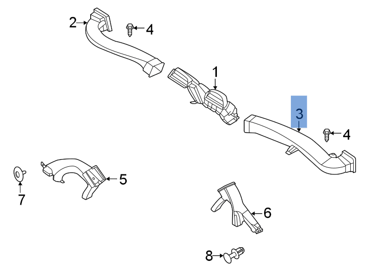 Tubo aire salpicadero Porsche 911 992 - 992820157