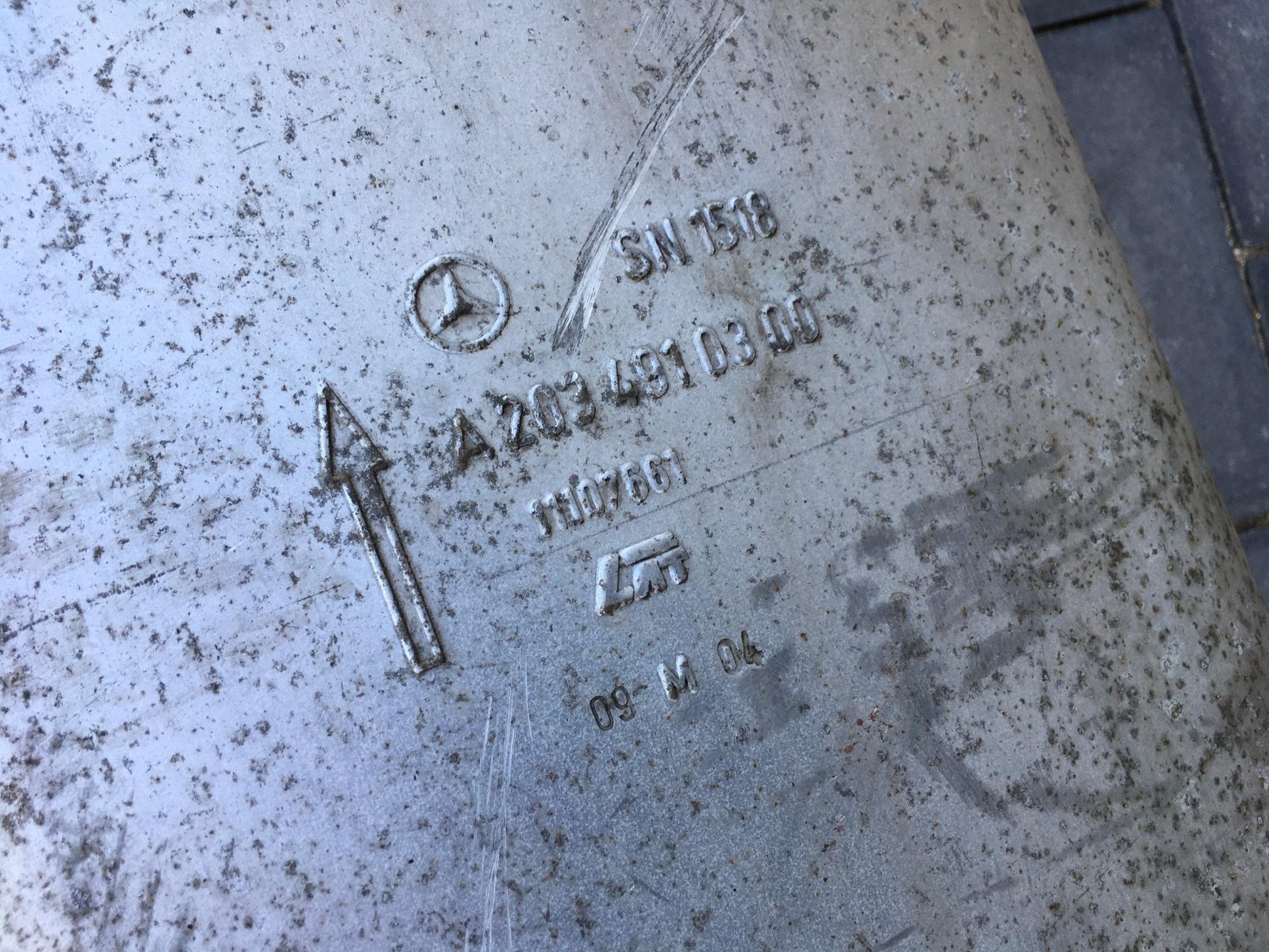 Tubo escape Mercedes CLK C209 - A2034910300