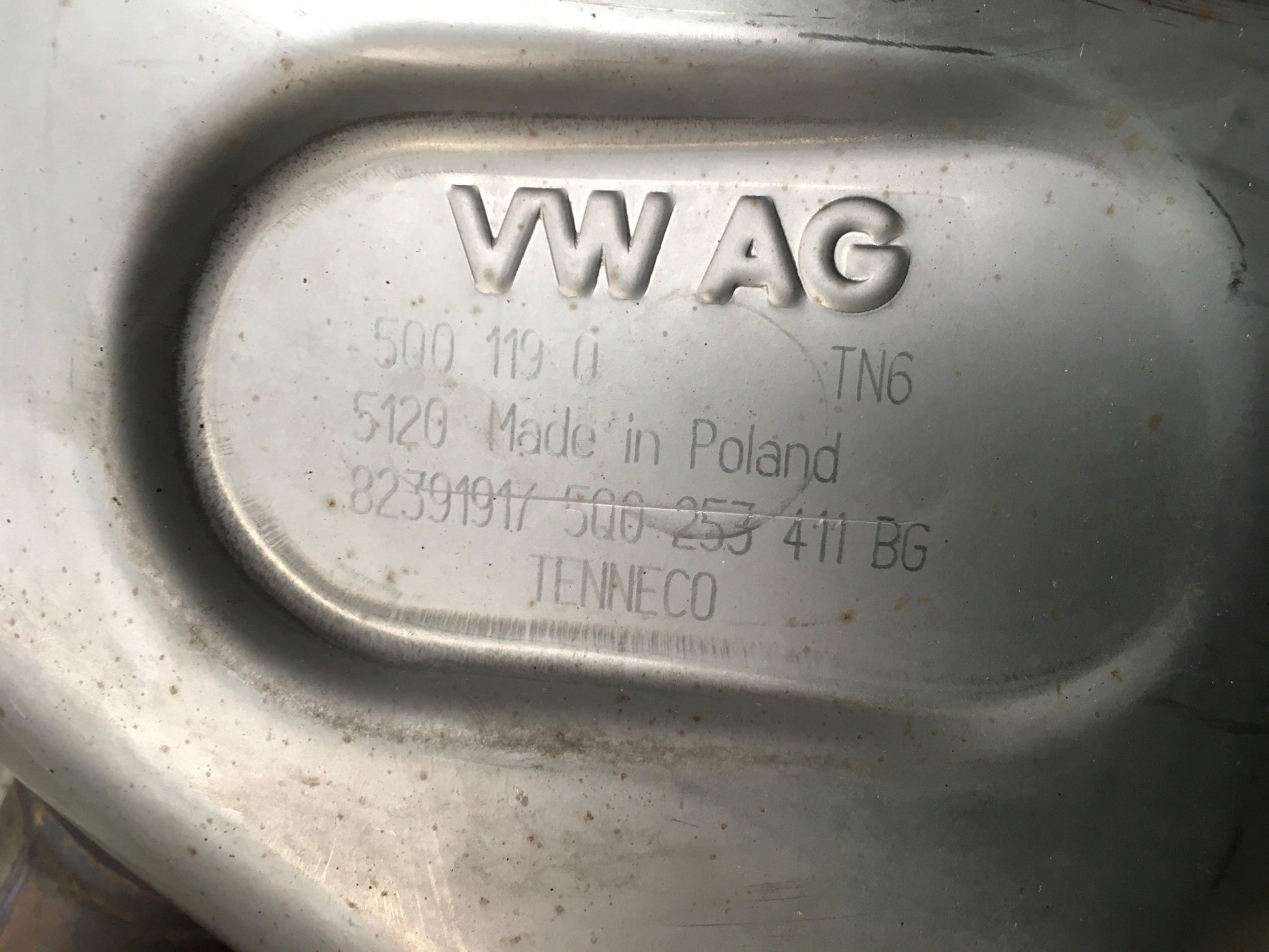 Tubo Escape VW Golf VII / Cupra Formentor - 5Q0253411BG