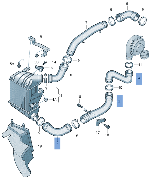 Tubo Filtro aire VW 6Q0145770G - 6Q0145770G _