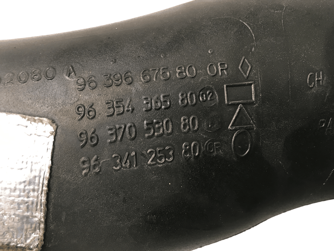 Tubo intercooler PSA 9639667580 - 9639667580