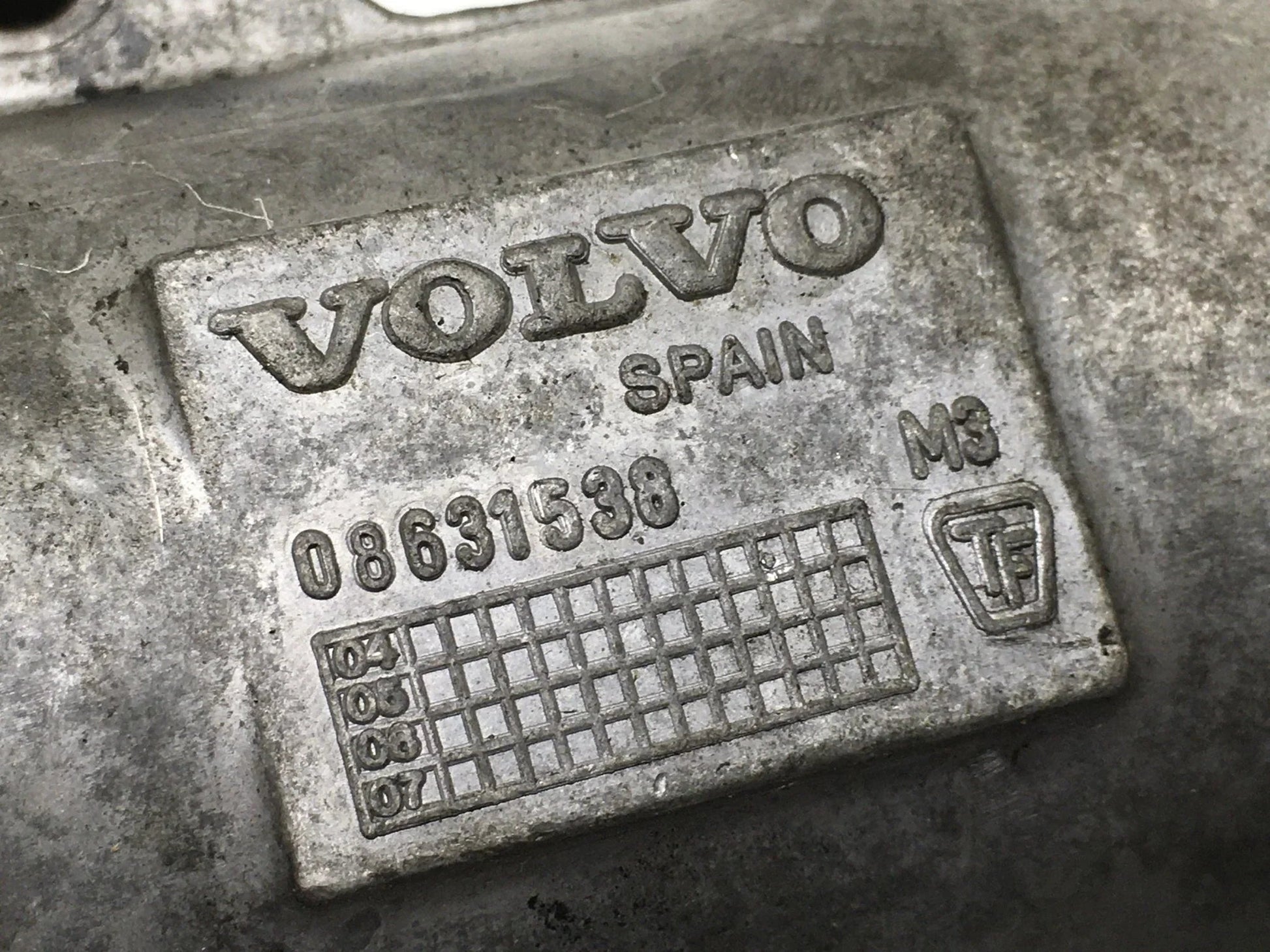 Tubo turbocompresor Volvo 08631538