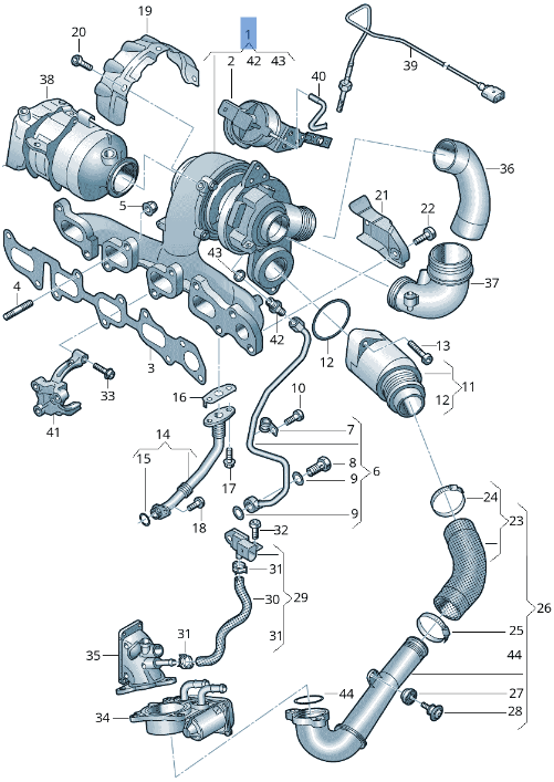 Turbocompresor VW 04L253016H - 04L253016H