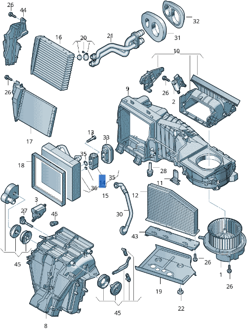Válvula expansión A/C VW 1K0820679 - 1K0820679