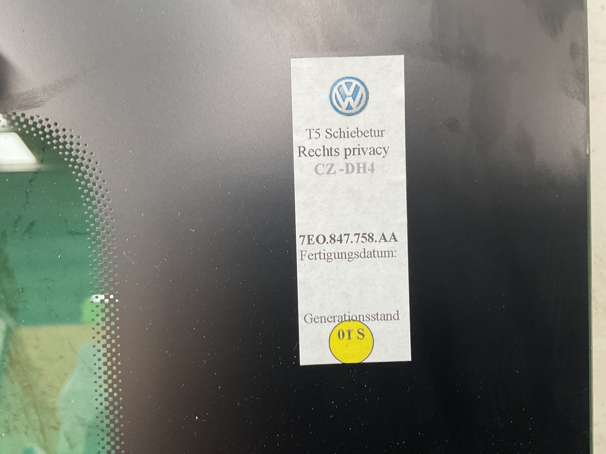 Ventana Lateral VW Transporter T5.1 - 7E0847758AA