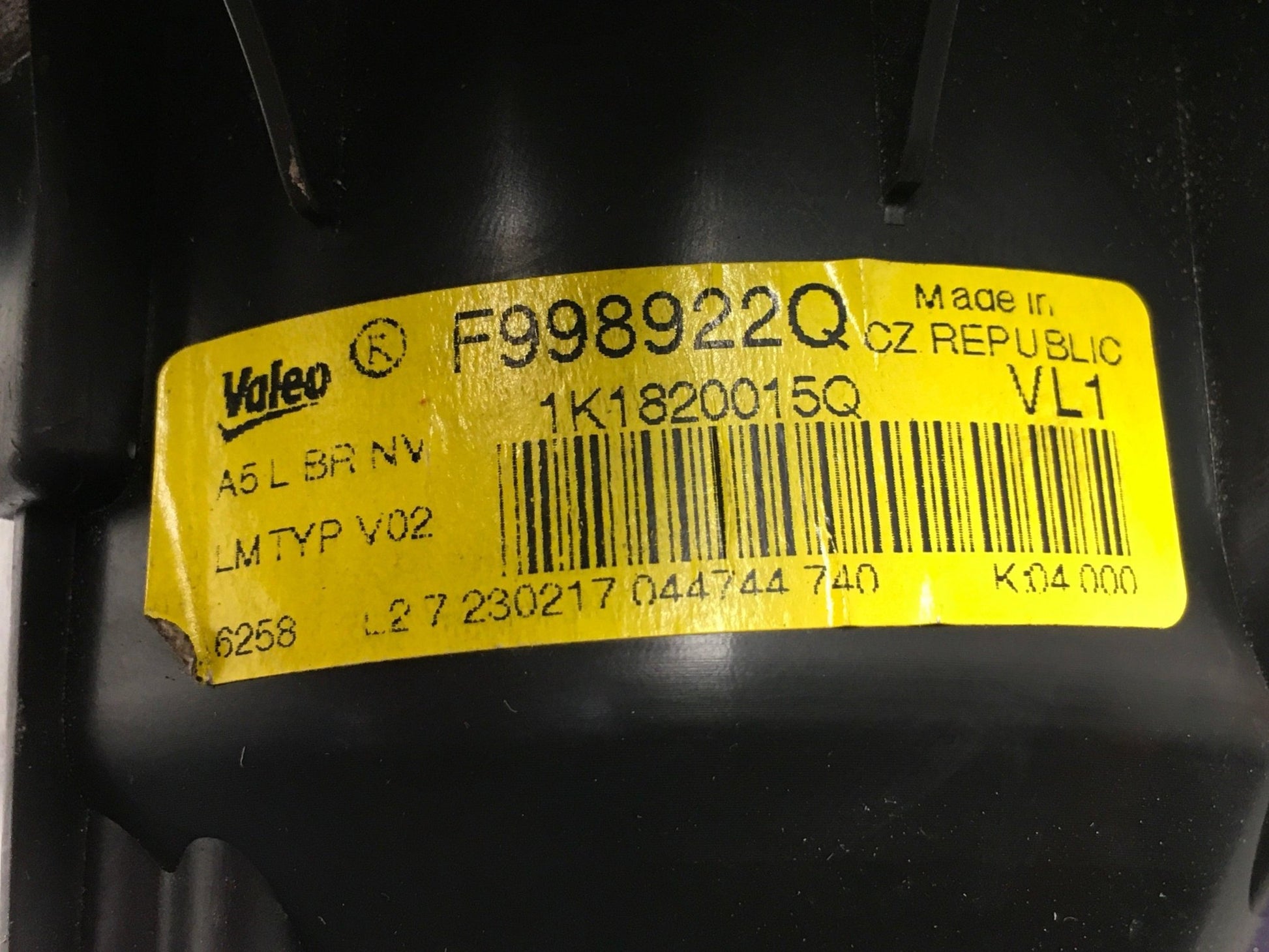 Ventilador calefaccion VW 1K1820015Q - 1K1820015Q