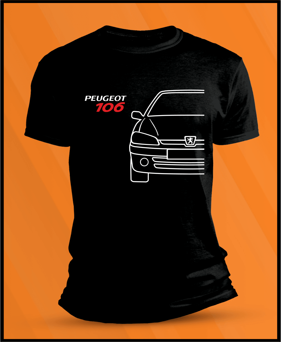 Camiseta manga corta Peugeot 106 - AutoRR camipeu106