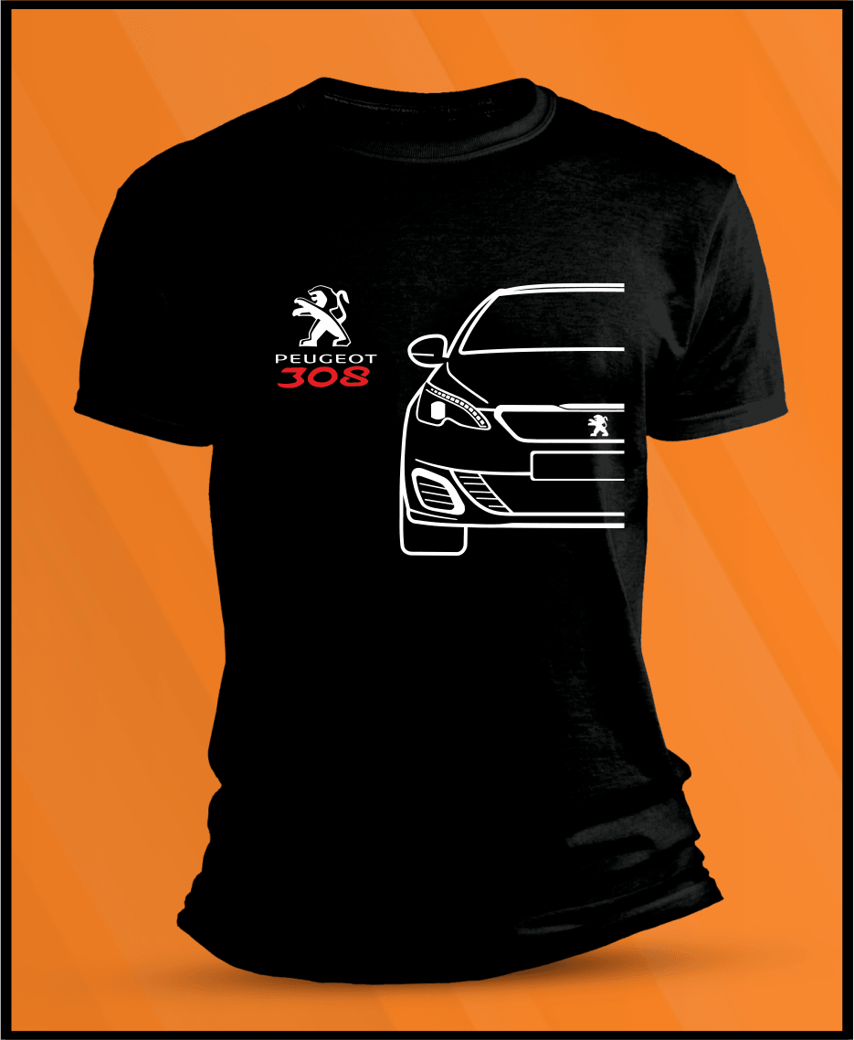 Camiseta manga corta Peugeot 308 - AutoRR 