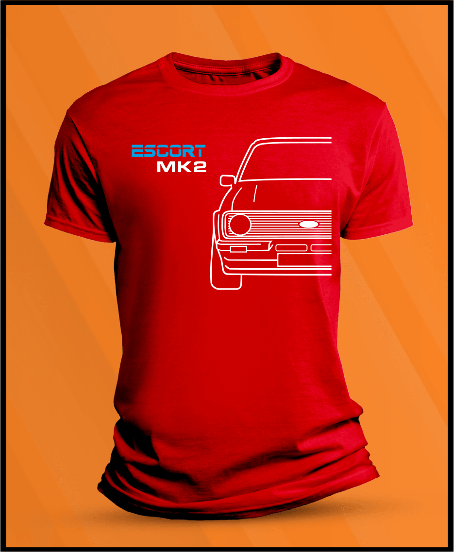 Camiseta manga corta Ford Escort MK2 - AutoRR 