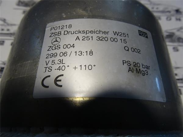 Acumulador suspension neumatica w251 - a2513200015