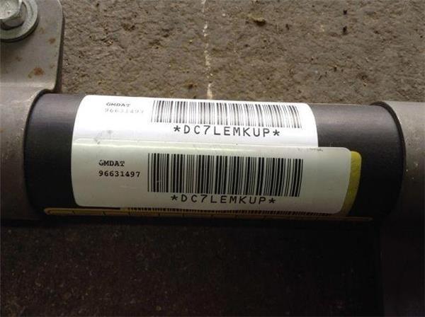 Airbag cortina dcho chevrolet captiva - 96631497