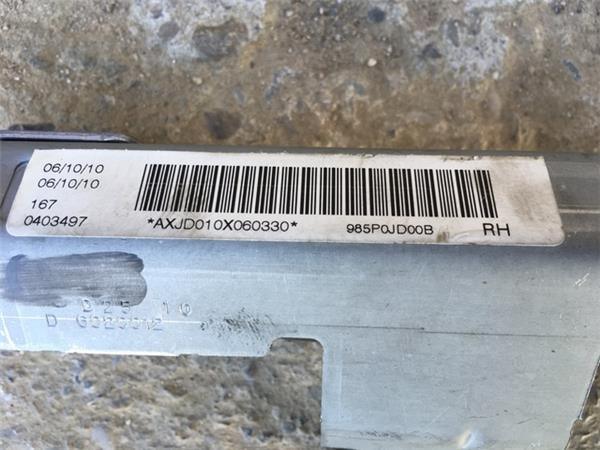 Airbag cortina del. der. nissan qashqai - 985p0jd00b