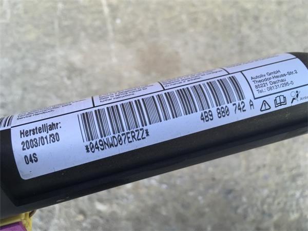 Airbag cortina delantero derecho a4 4b - 4b9880742a