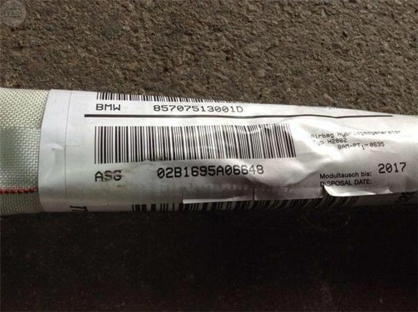 Airbag cortina derecho bmw e46 compact - 85707513001