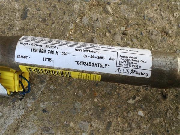 Airbag cortina derecho golf v 3puertas - 1k6880742h