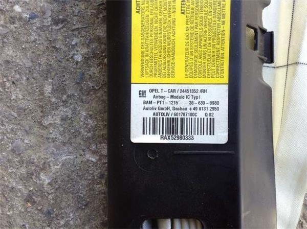 Airbag cortina derecho opel astra gtc - 24451352