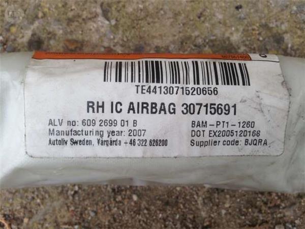 Airbag cortina derecho volvo s80 - 31291246